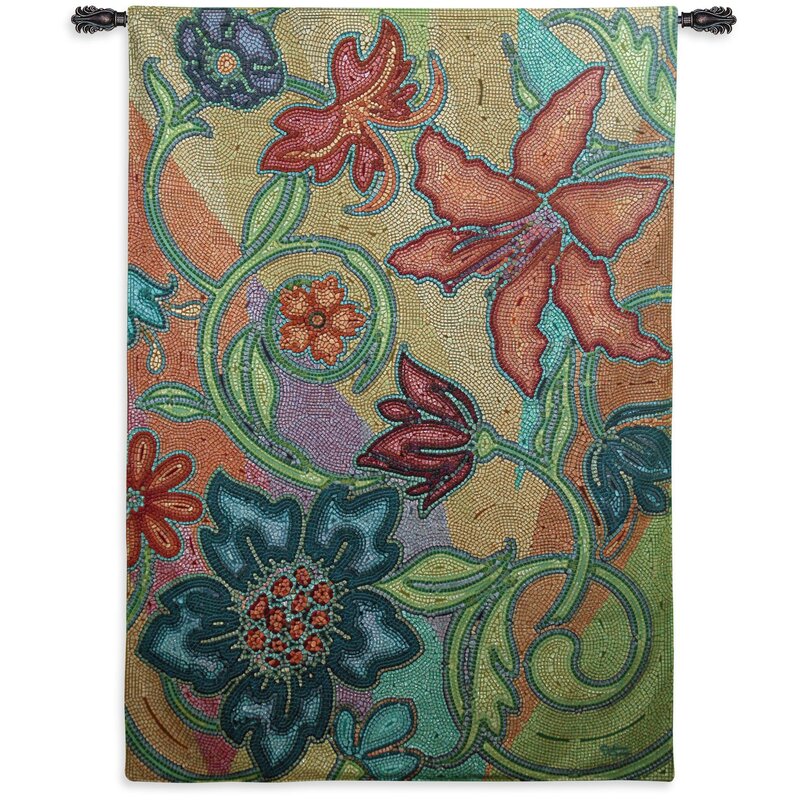 Abstract Garden Party Mosaic by Acorn Studios Tapestry