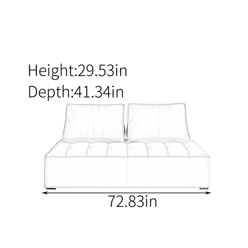 Minimalist square sofa