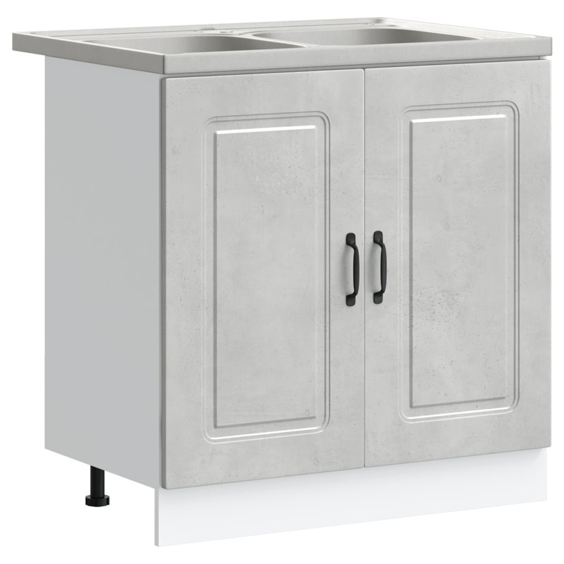 Kalmar Kitchen Cabinet Kalmar, Concrete Grey