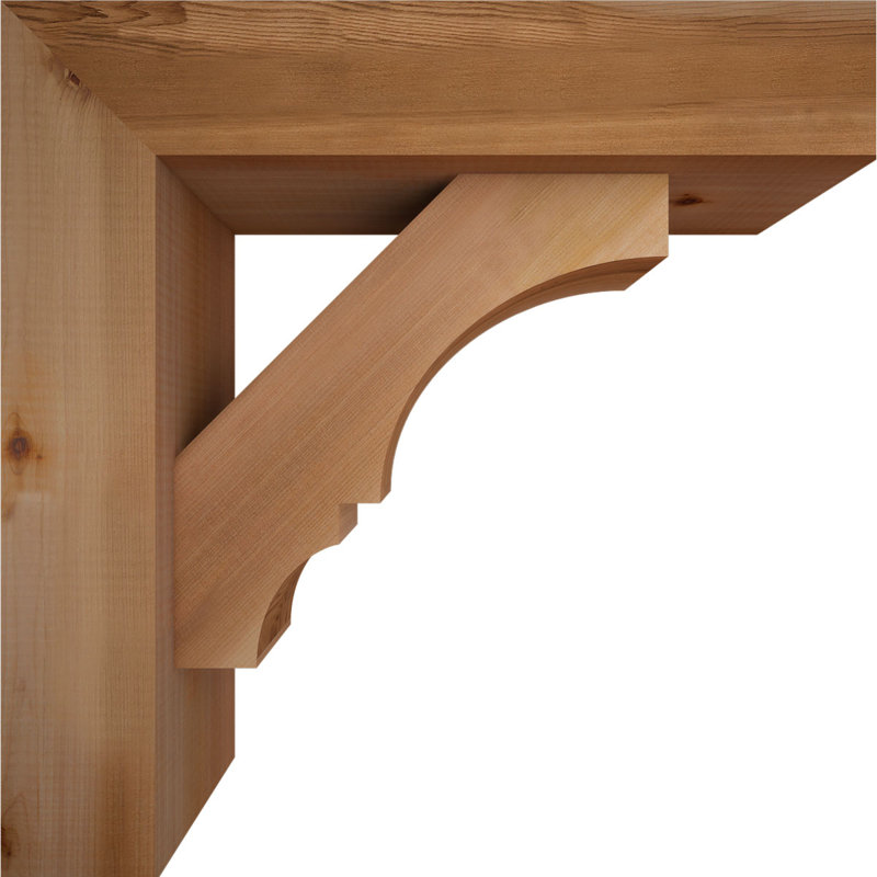 Balboa Block Offset Brace Bracket, 20 x 20, 5 1/2"W Western Red Cedar (Smooth)