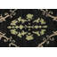 Tapis unique gris anthracite / vert en laine nouée à la main nouvel âge 6 pi 7 po x 9 pi 5 po Gabbeh