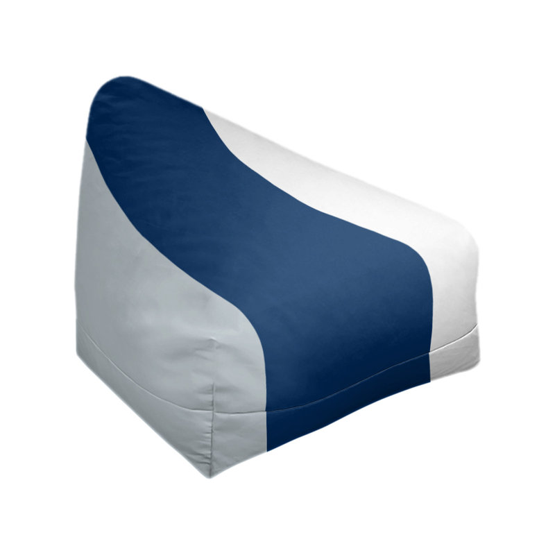 Fauteuil à billes Washington, Argent / bleu marine / blanc, 27 po x 27 po x 30 po