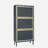 Modern Freestanding Metal Rattan Shoe Rack with 3 Doors for Entryway-141287437