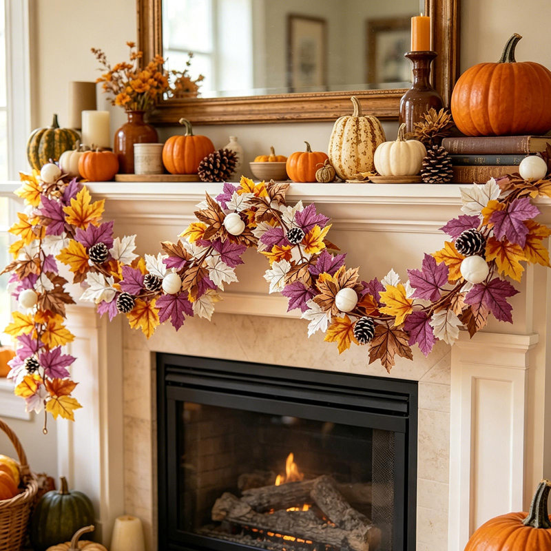 Feuilles d'érable d'Halloween