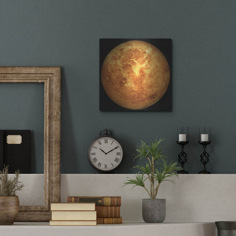 Planète Vénus, art mural en métal, H 12 po x l 12 po