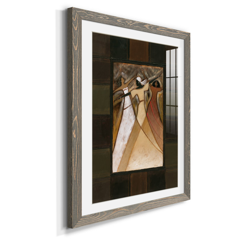 Divine Grace I - peinture encadrée, H 31,5 po x l 23,5 po x P 1,5 po, Cadre en papier gris