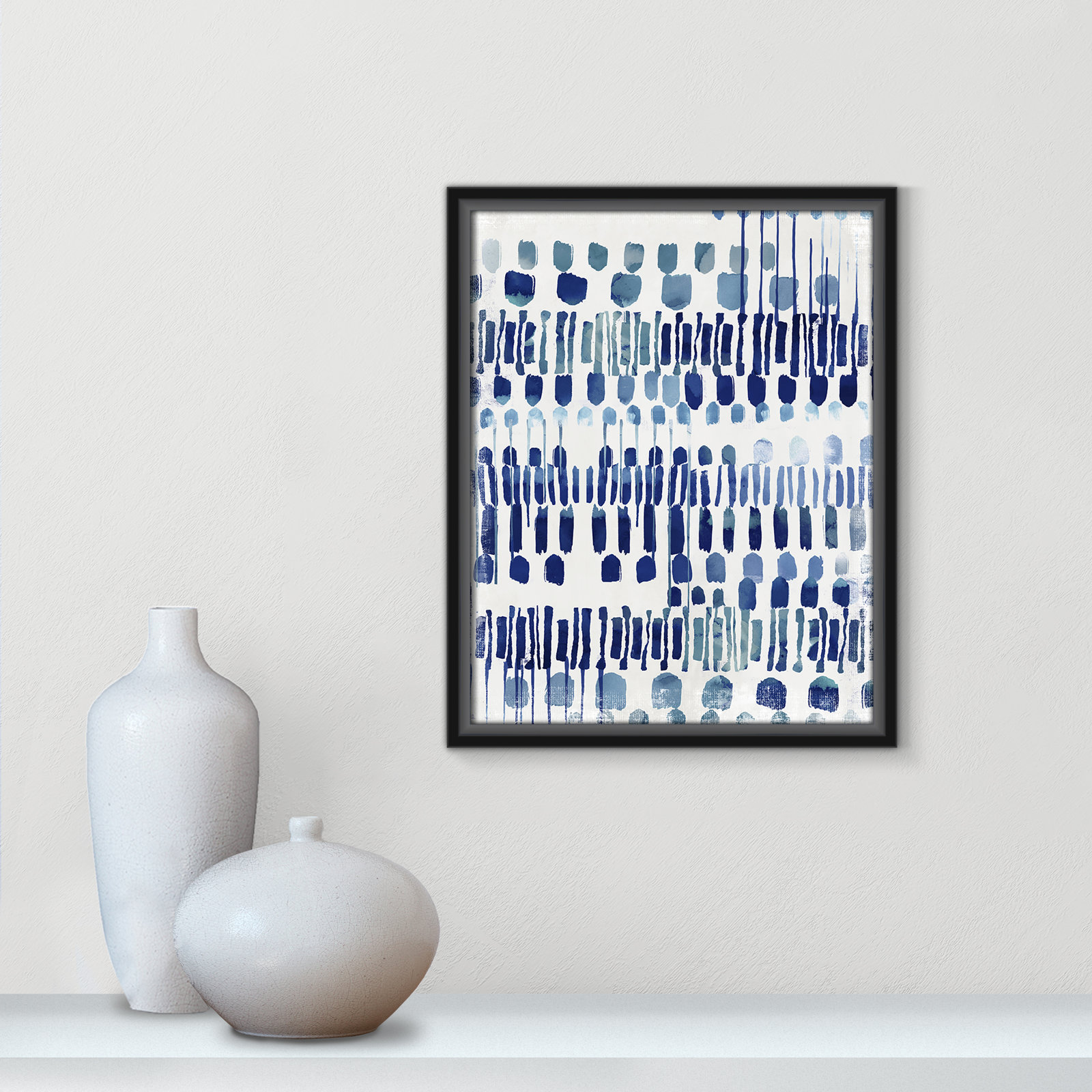 Continuously I - Painting Print, No Matte, Black Framed Canvas, 15.5" H x 12.5" W x 2" D