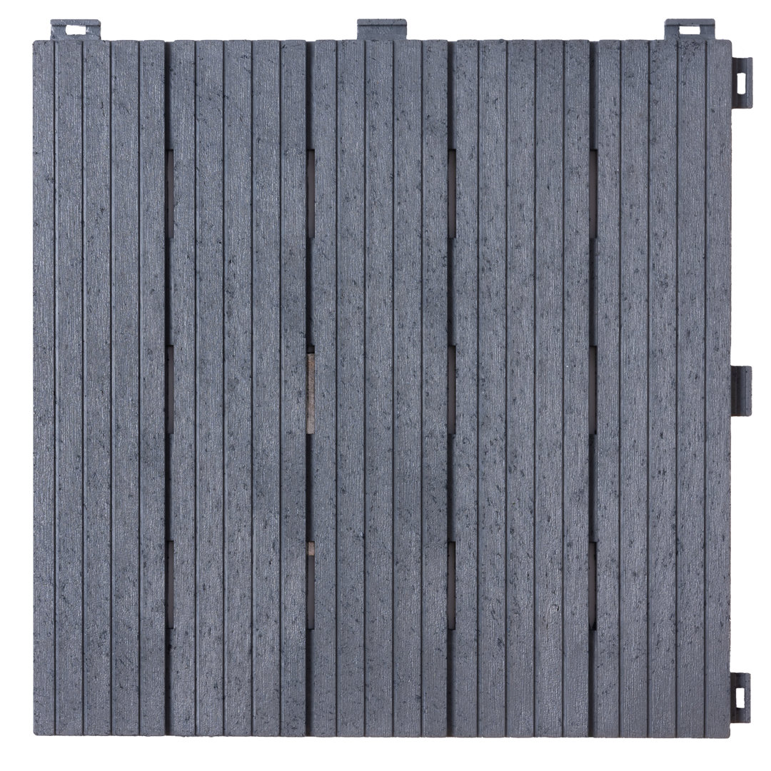 30cm L x 30cm W Composite Interlocking Deck Tile