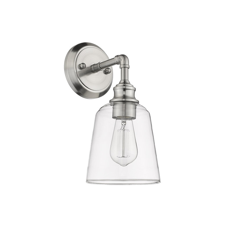 Éclairage pour salle de bain 1 lumière Rachal, Nickel poli