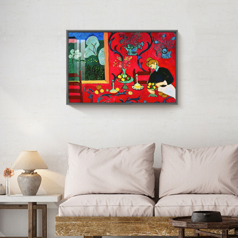 Matisse, reproduction d'art, Cadre noir, H 24 po x l 16 po x P 1,3 po