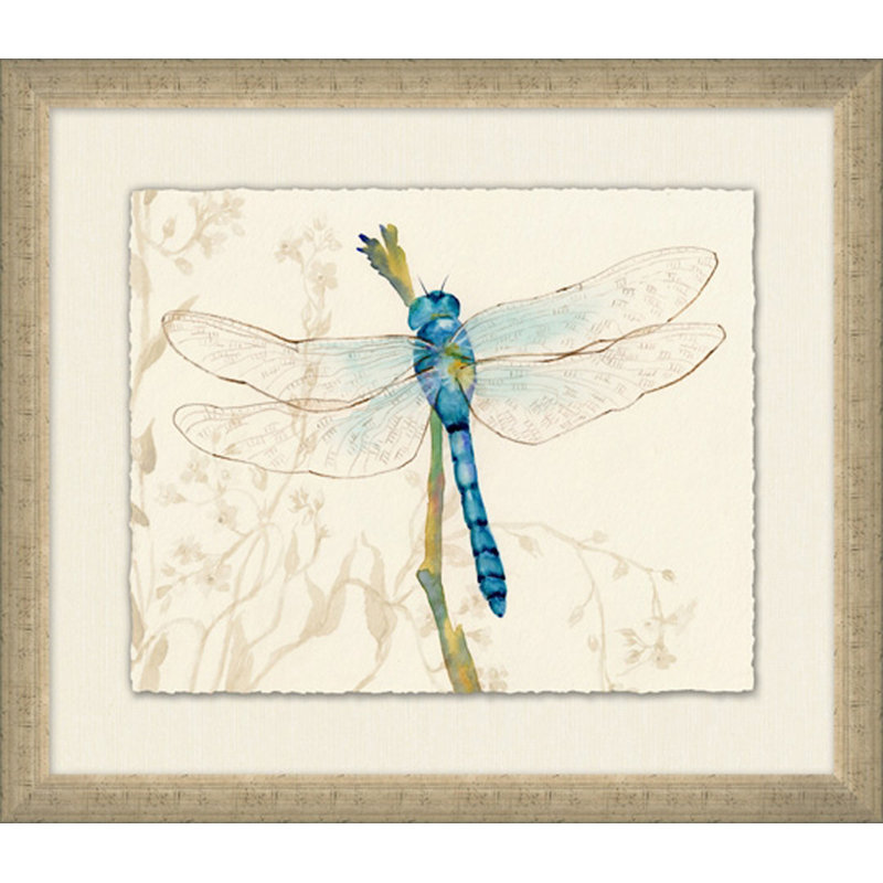 Perched Dragonfly 2 Painting