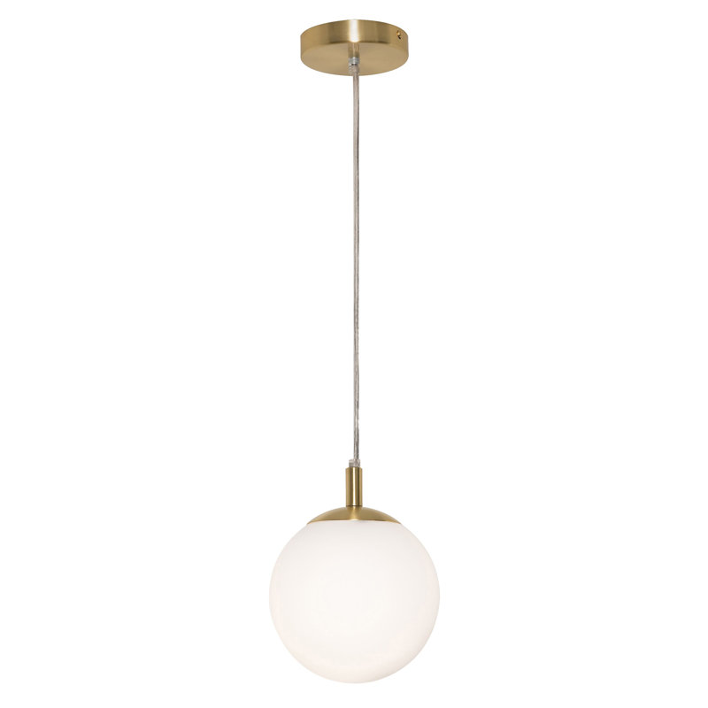 Luminaire suspendu 7 po Lavdim - Base moyenne - Laiton satiné