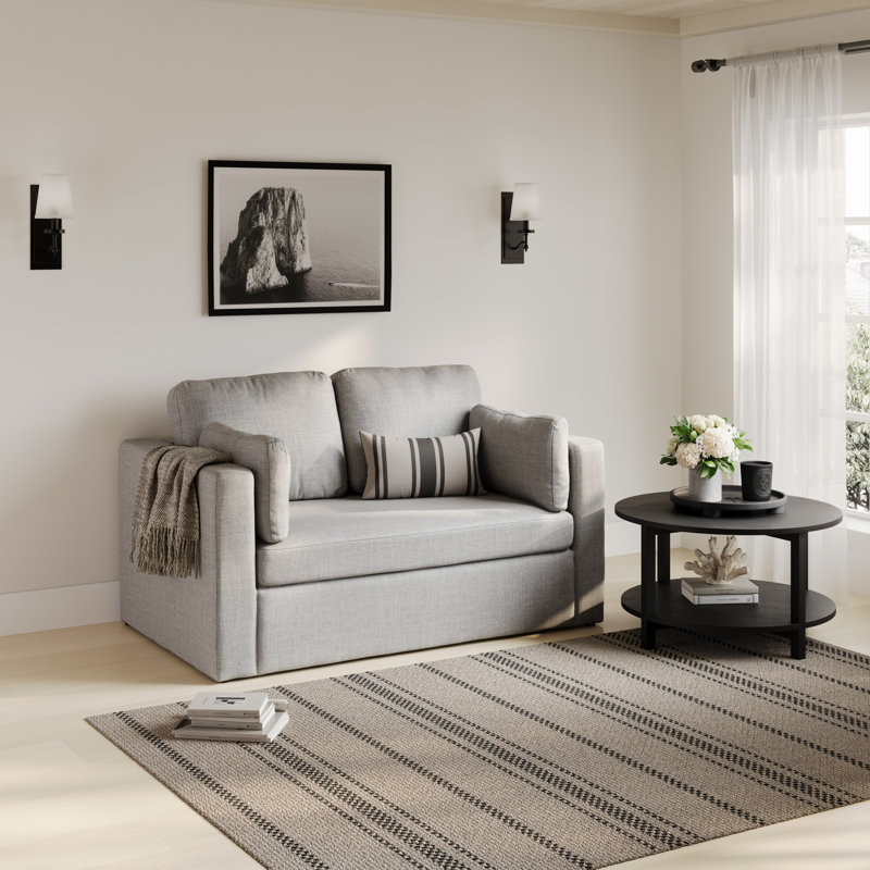 Newport Light Grey 2 Seater Sofa, Grey, 2