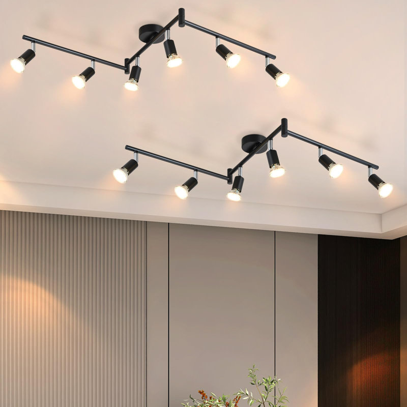 Charliyah 1-Light 110cm LED Integrated Spotlight, Matte Black