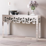 Luong 48'' Glass Console Table