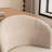 Modern Upholstered Dining Chair, Boucle Fabric Swivel Barrel Chair, Wingback Side Chair, Vanity Chair-1033634765
