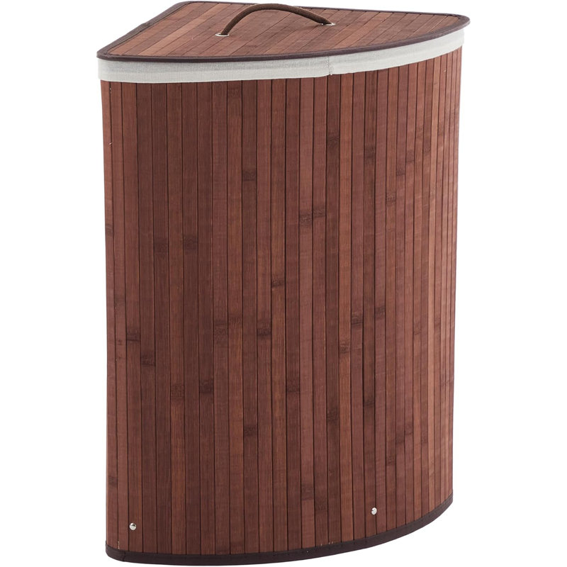 Bamboo Laundry Room Organiser, Brown