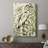 Retro Parlor Heron I -Custom Wrapped Gallery Cavas