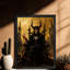 Reproduction d'art encadré noir, "The Dark Queen on the Thorn Throne"-1233457963