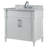 36” Single Vanity With White Carrara Marble Top-893366052