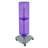 Four-Sided Pegboard Floor Display on Revolving Wheeled Base. Spinner Rack Tower. Panel Size: 8"W x 40"H