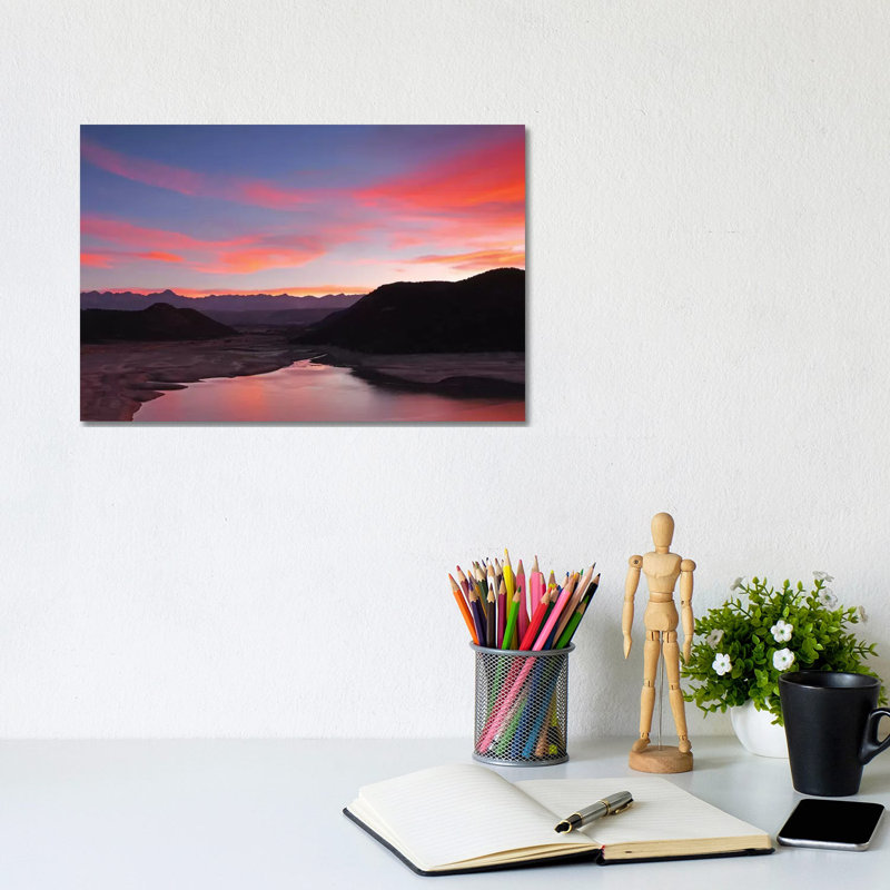 San Juan Mountain Sunset 1 Piece Wrapped Canvas Wall Art, 20.32cm H x 30.48cm W x 1.91cm D