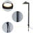 Black Aluminum Led Path Lights With Acrylic Shade