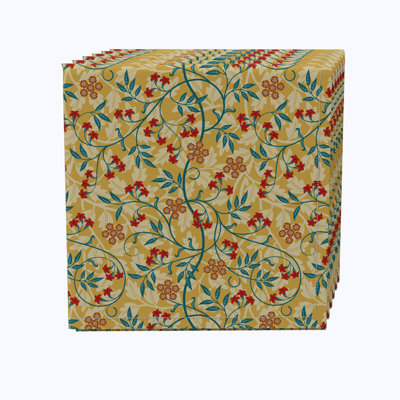 Candy 100% Cotton Floral Square Napkin