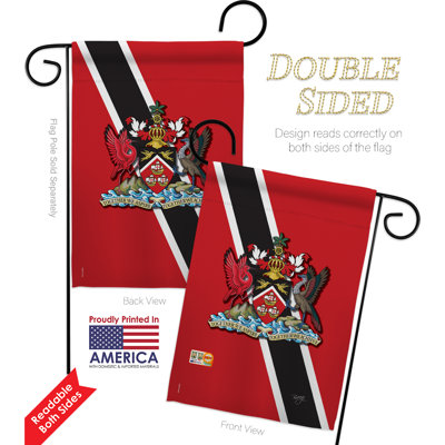 Double Sided 18.5'' H x 13'' W Polyester Flag Set