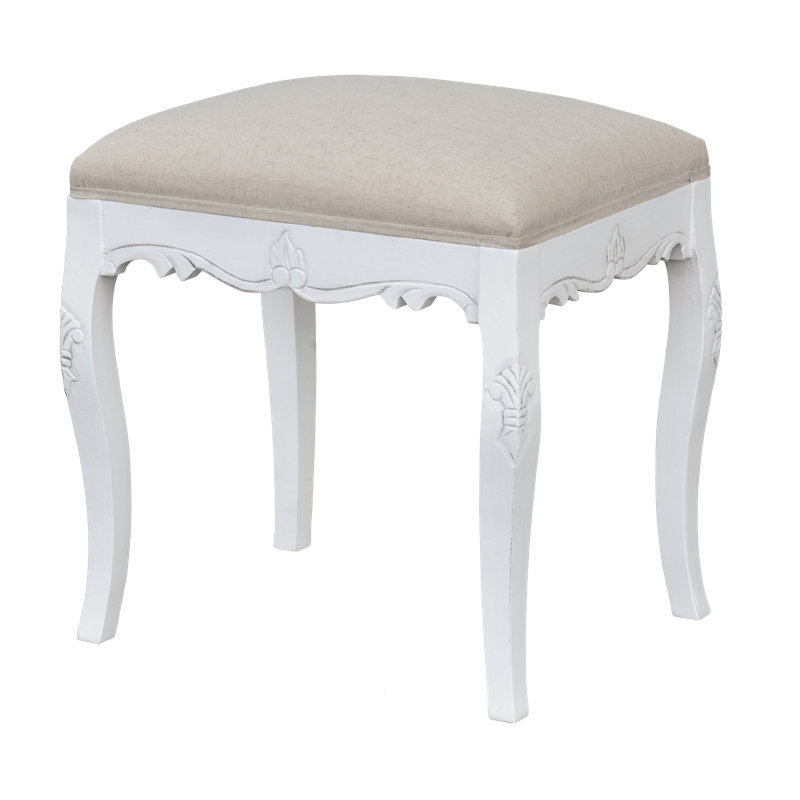 Solid + Manufactured Wood Accent Stool