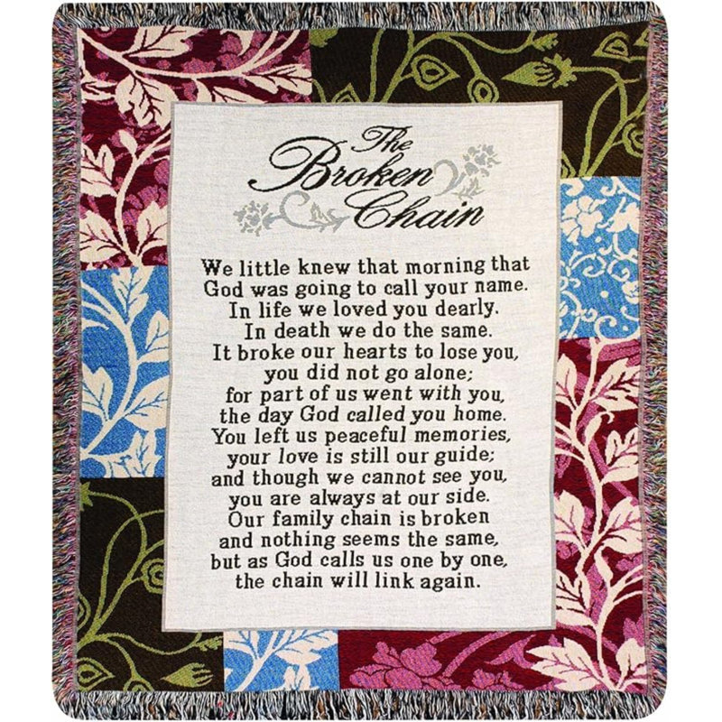 Jeté en coton de style tapisserie Broken Chain Wahl
