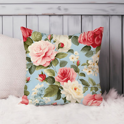 Floral Shabby Elegance Flower Dreams II Pillow Cover