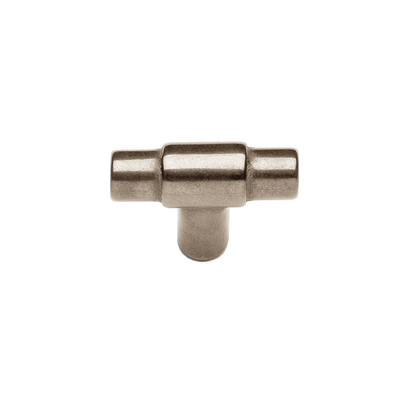 Barre Bronze Bar Knob, White Bronze Brushed