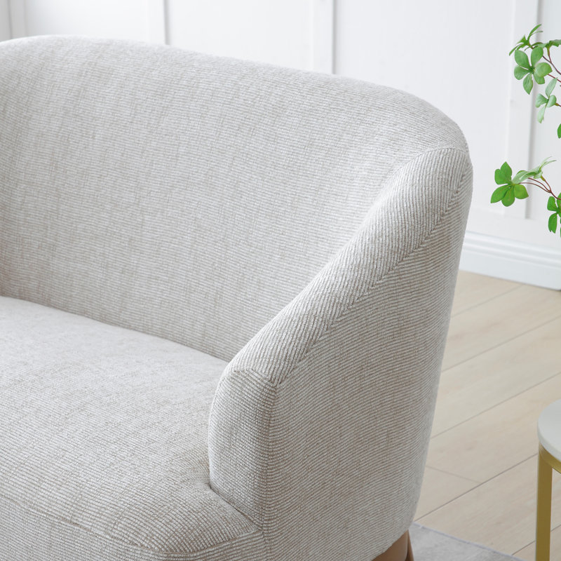 EMILY Upholstered Chenille Accent Chair