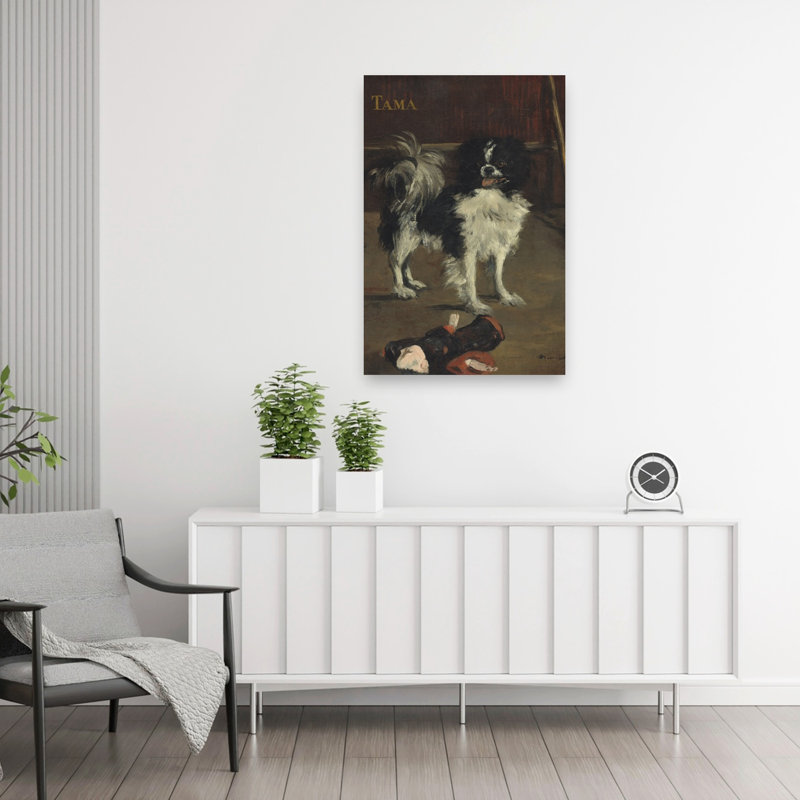 Tama, The Japanese Dog, C.1875 Impressionist Contemporary Dog Animal Wall Art Print, 91.44cm H x 60.96cm W