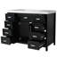Meuble-lavabo autoportant de 122 cm avec lavabo, 2 portes à fermeture amortie, 8 tiroirs, noir-1645964672-1645964685