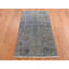 Tapis gris en laine noué à la main 3 pi 1 po x 5 pi 076CBB83A87447DDAB218B43B4A6D103