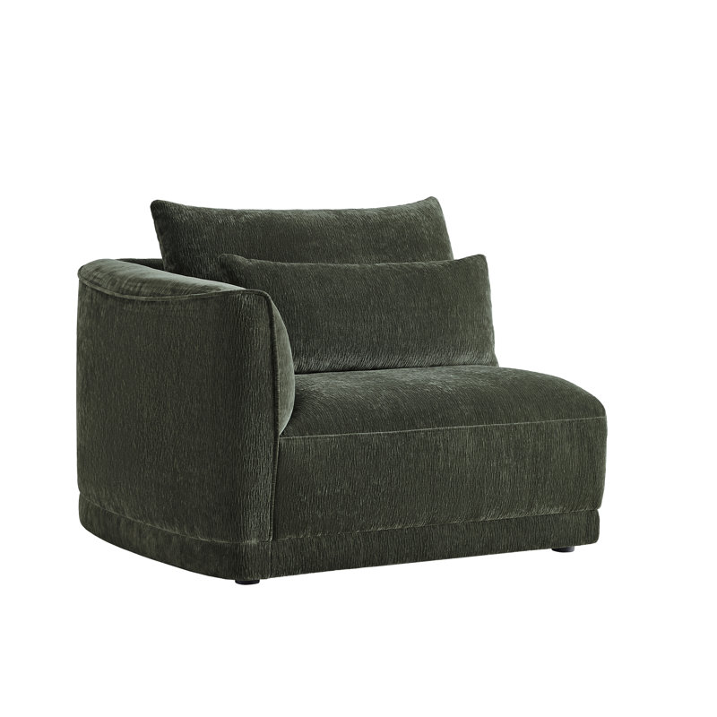 Left Arm Chair, Forest Green