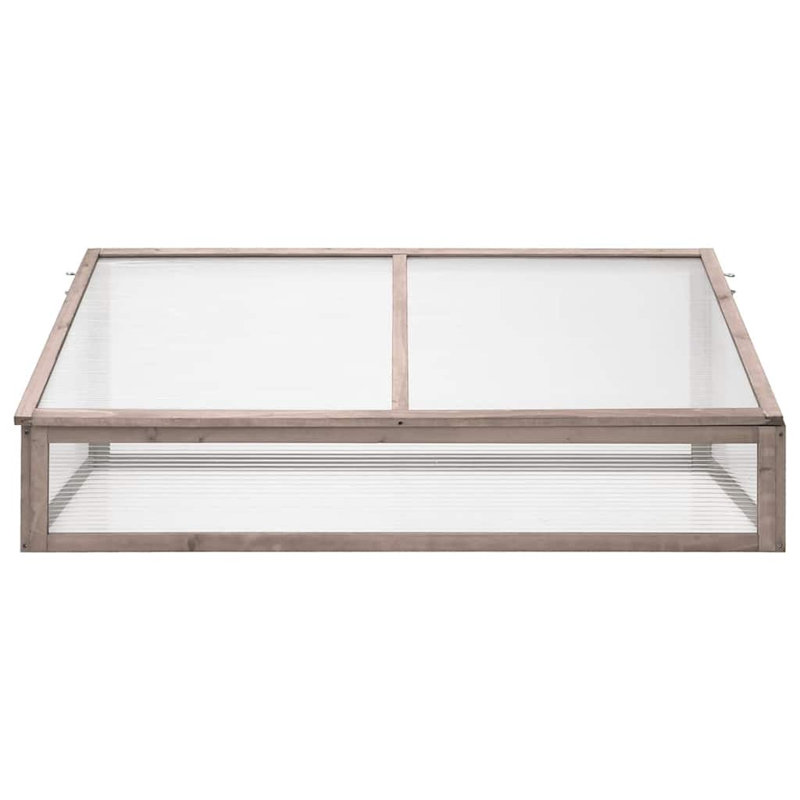 WALPLUS serre en bois gris 110 x 56 x 39 cm en bois de sapin plante froide plante de culture