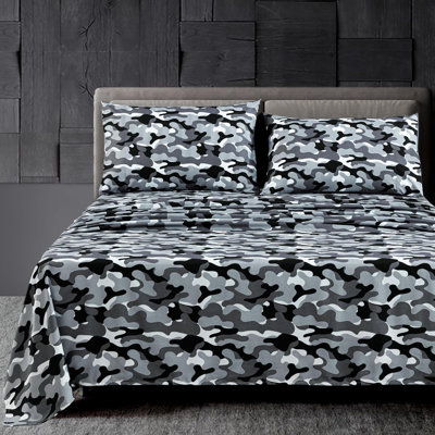 Microfiber Camouflage Sheet Set