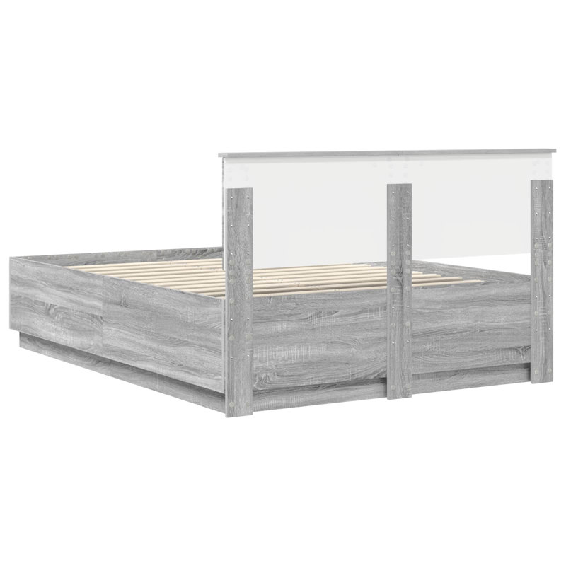 Bed, Kingsize (5'), Grey Sonoma