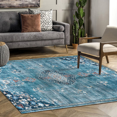 Area Rug, Non Skid Rubber Backing, Easy To Clean, Non Shedding