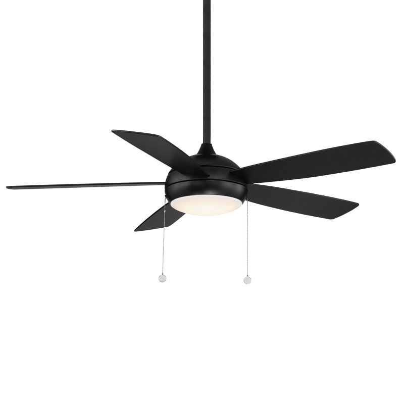 52'' Ceiling Fan with LED Lights, Matte Black