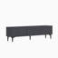 Meuble télé moderne anthracite de 63,0 po x 17,4 po x 12,4 po | 100% panneau de particules enduit de mélamine, épaisseur: 0,7 pouce | Conception élégante avec lignes géométriques, idéale pour le salon et les espaces de divertissement, élégante et durable-111078995