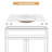 24" x 18" Vitreous China Bathroom Vanity Top with Integrated Rectangular Sink, 3-Hole 4" Centerset, White