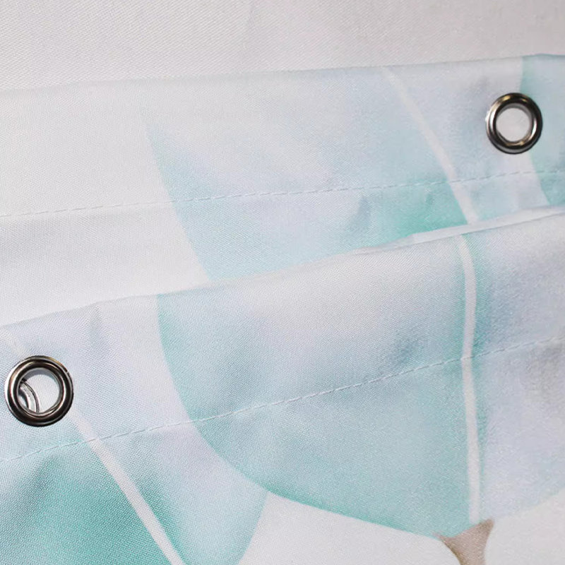 Quick-Dry Polyester Shower Curtain, 79"H x 79"W