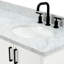 Meuble-lavabo double 73 po avec plateau en marbre de Carrare italien ARIEL Kelly-99405152