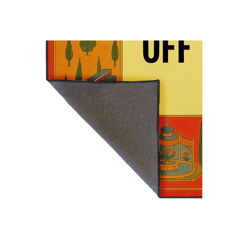 Tapis tissé orange Mosso, 2 pi 6 po x 4 pi 11 po