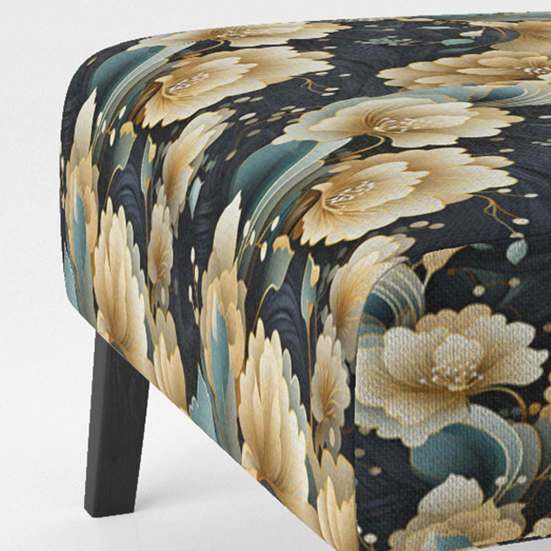 Fauteuil de chambre décoratif tapissier Pailey Flowers Elegance I
