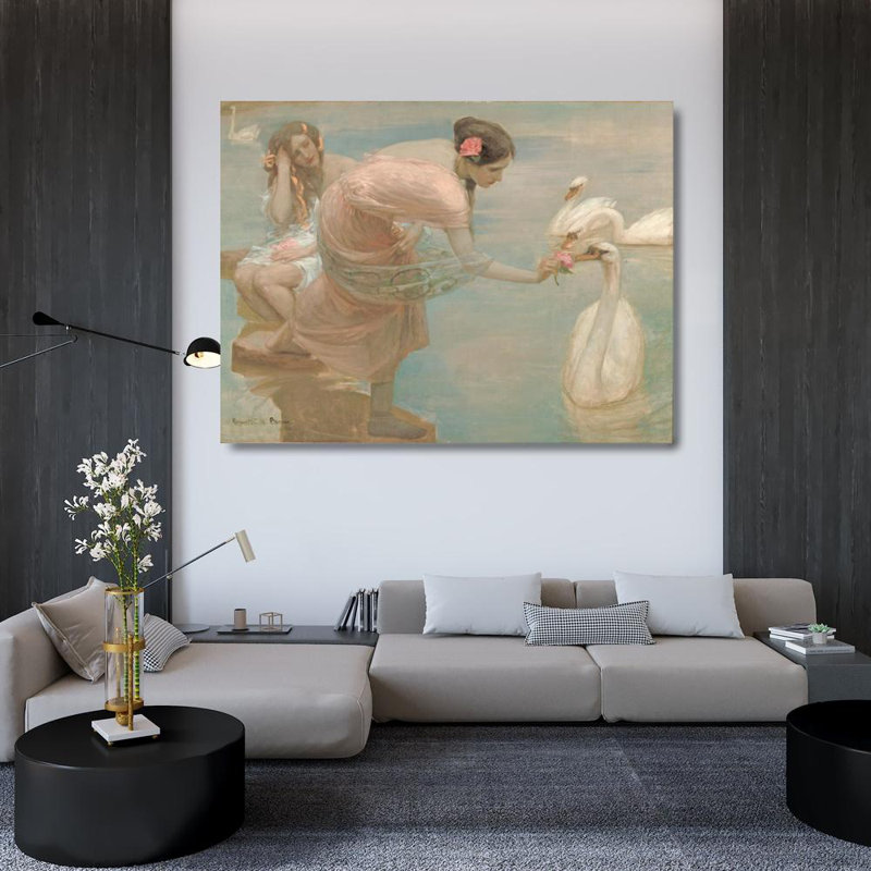 "A Summer Morning" par Rupert Bunny - Art sur toile tendue avec châssis, H 48 po x l 33 po